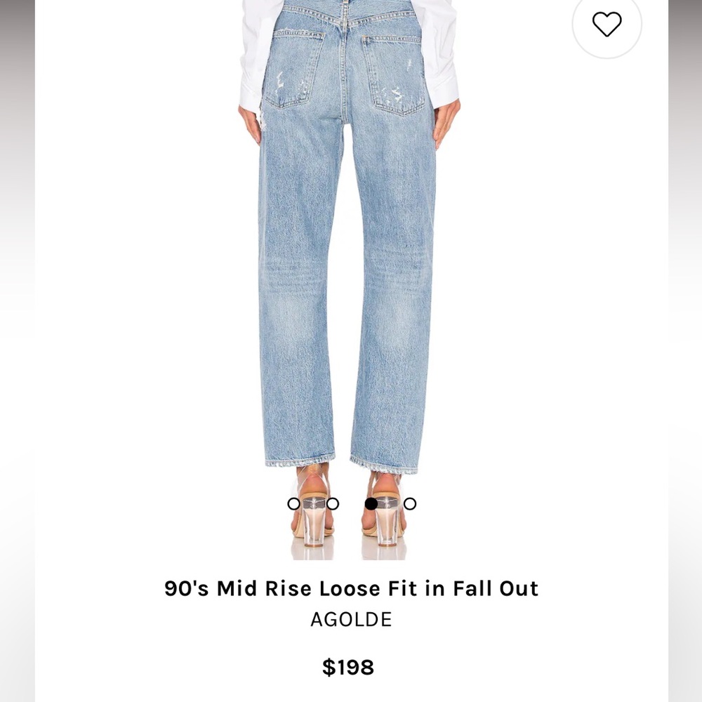 Agolde 90’s mid rise loose fit jeans